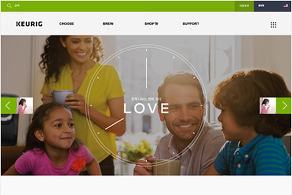 Website thương hiệu Keurig Korea